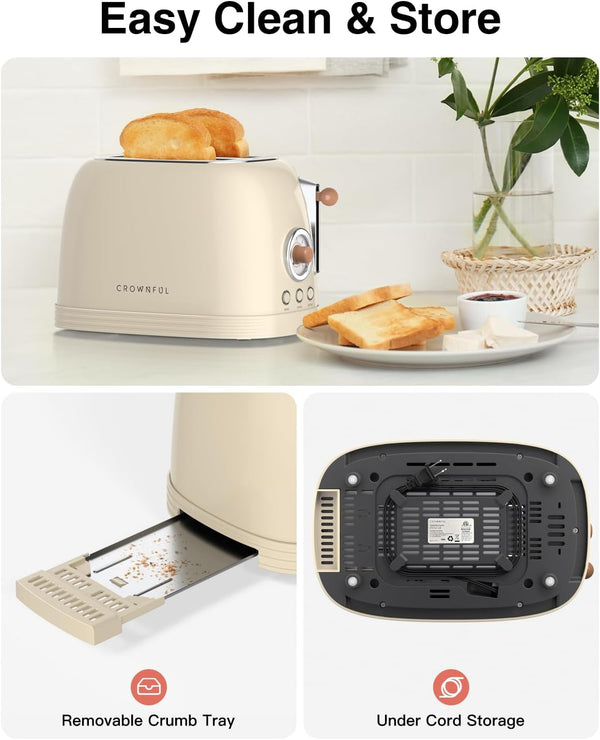 CROWNFUL 2-Slice Toaster