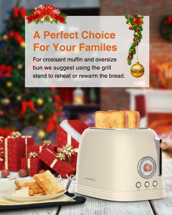 CROWNFUL 2-Slice Toaster