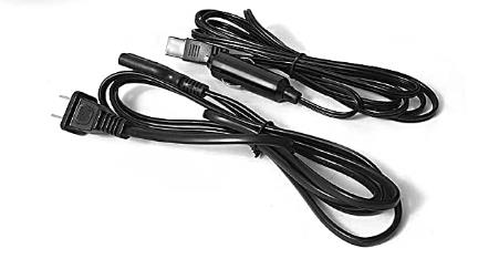 CROWNFUL AC Power Cord & DC Power Cord for 4L/10L Mini Fridge