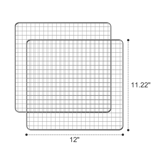 CROWNFUL 2 Pack Stainless Steel Trays for CF-FD01 Food Dehydrator